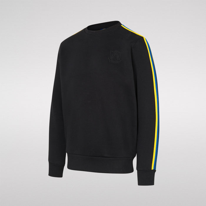Sweatshirt Sort m. logo/striber