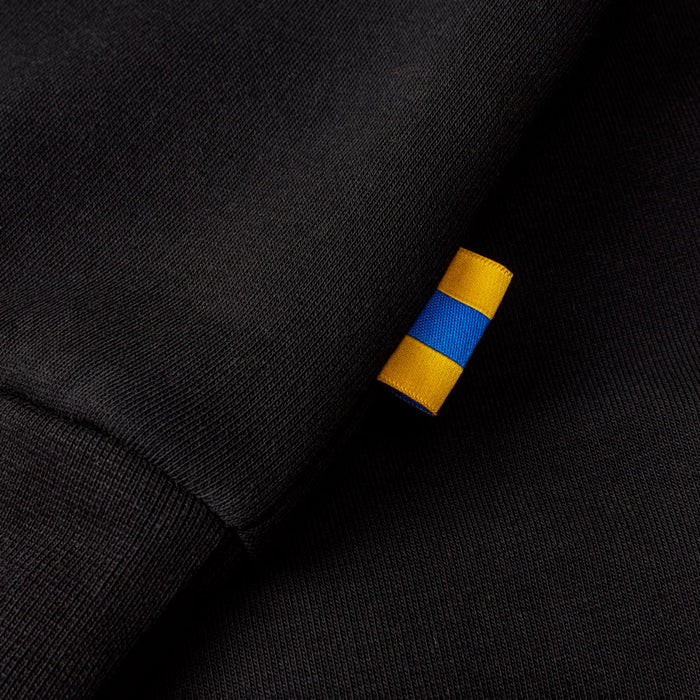 Sweatshirt Sort m. logo/striber