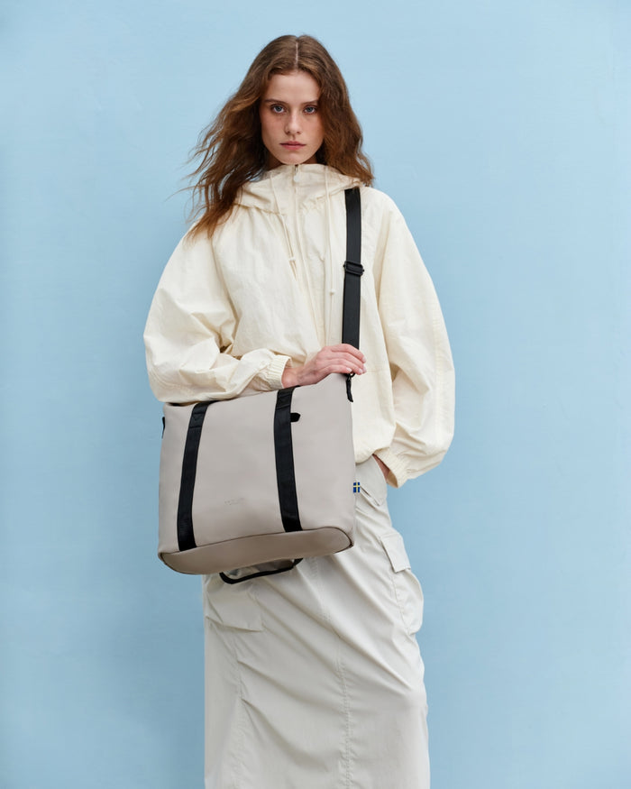 Taupe Däsh Waterproof Shopper Tote Bag
