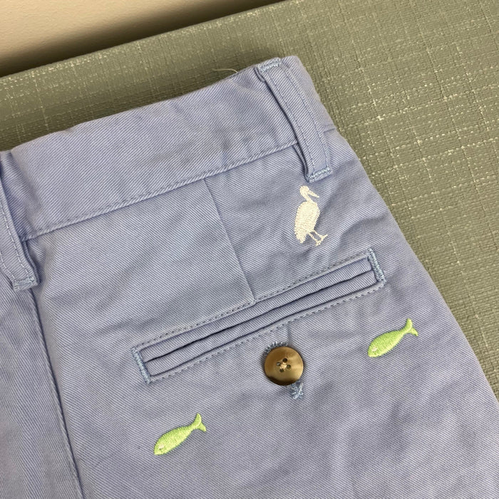 TBBC Company Critter Charlier's Chinos Beale Street Blue with Fish Embroidery 6