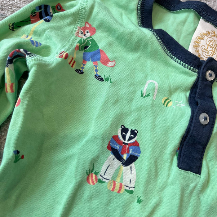 TBBC Sutton's Sweet Dream Pajamas Set Hart's Croquet Soiree with Nantucket Navy 7