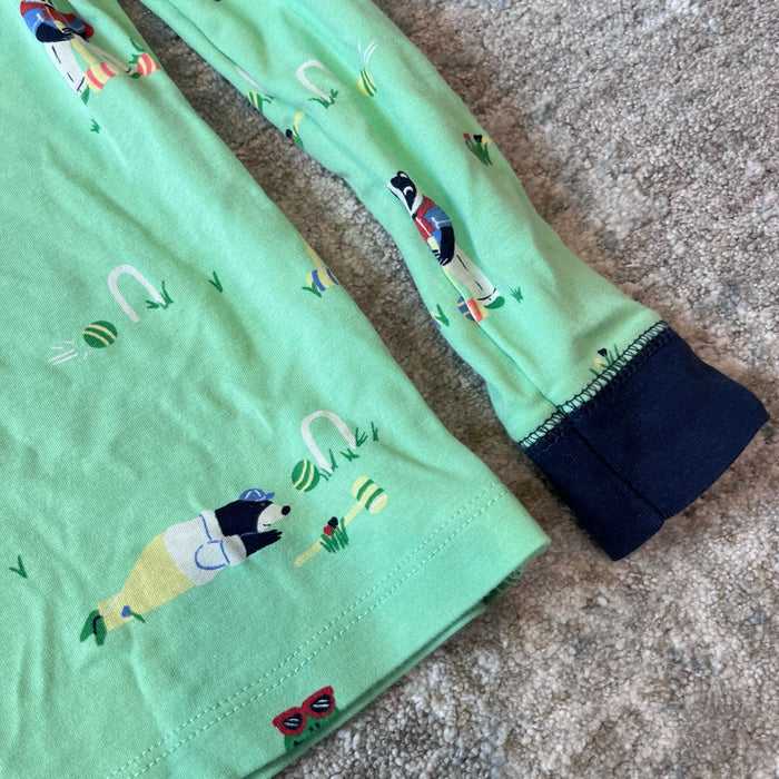 TBBC Sutton's Sweet Dream Pajamas Set Hart's Croquet Soiree with Nantucket Navy 7