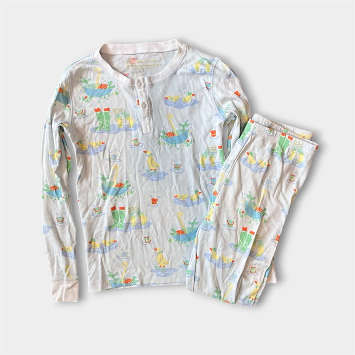 TBBC Sutton's Sweet Dream Pajamas Set Play in the Puddles with Worth Avenue White 8