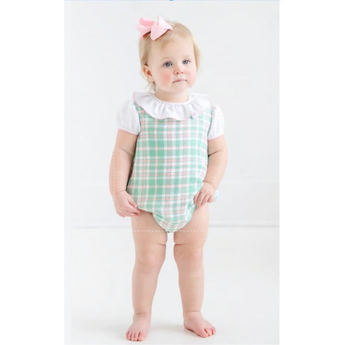 The Beaufort Bonnet Company Brooksy Bubble Set Putney Plaid 2T NWT