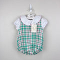 The Beaufort Bonnet Company Brooksy Bubble Set Putney Plaid 6-12 Months NWT