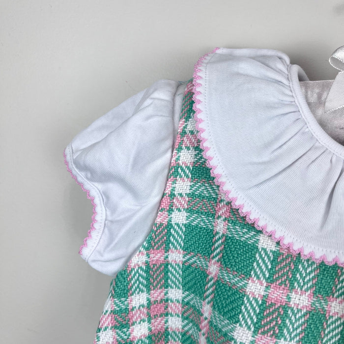 The Beaufort Bonnet Company Brooksy Bubble Set Putney Plaid 6-12 Months NWT