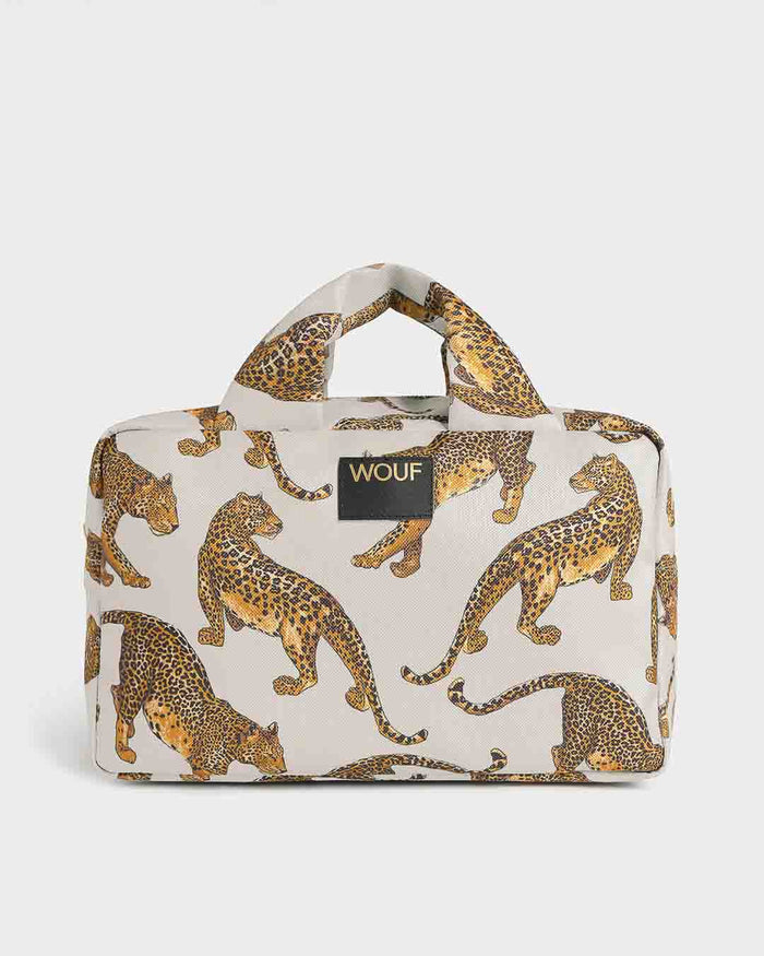 The Leopard Large Toiletry Bag | WOUF | Cosmetic + Toiletry Bags