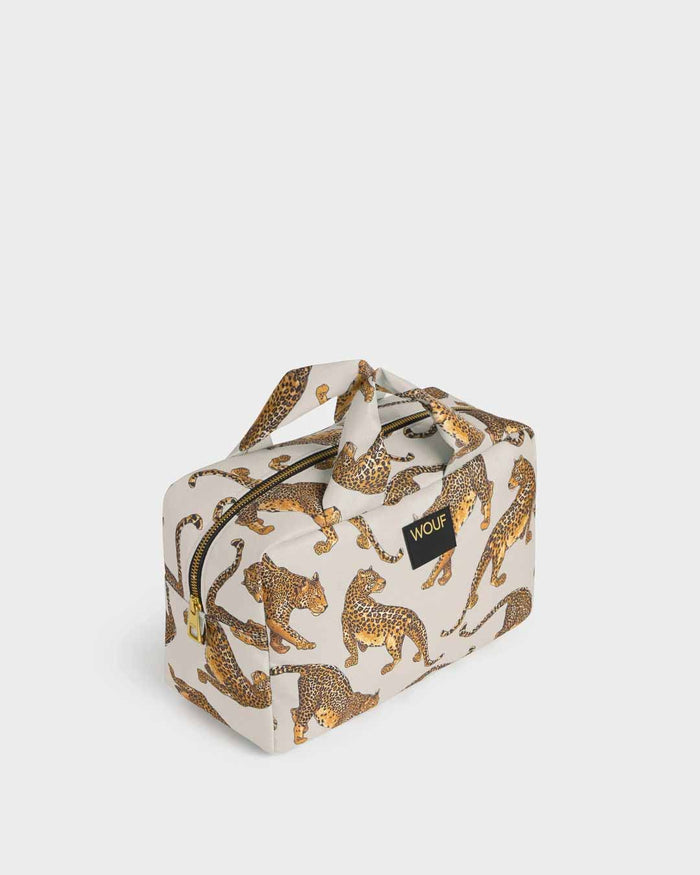 The Leopard Large Toiletry Bag | WOUF | Cosmetic + Toiletry Bags