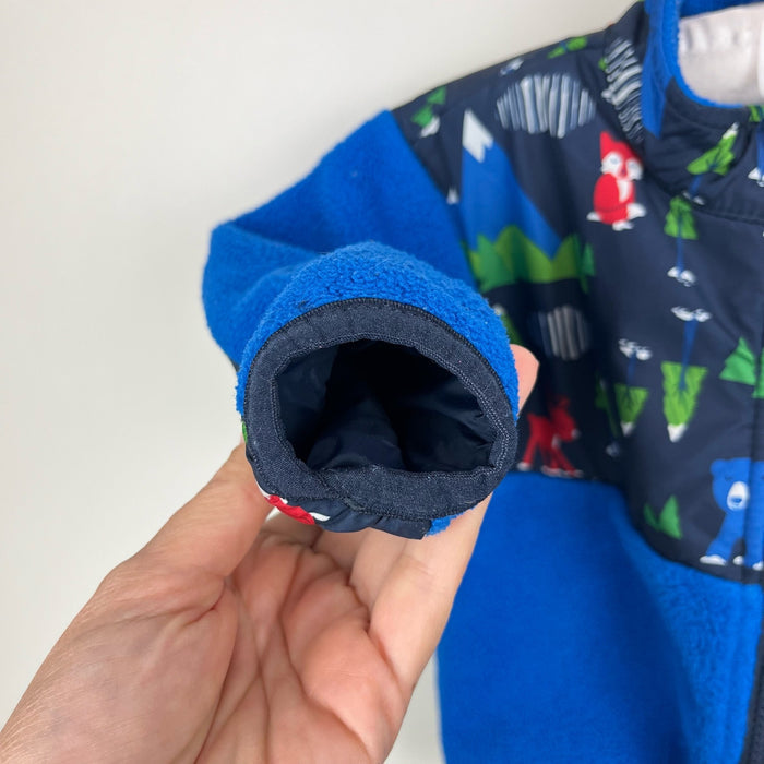 The North Face Blue Woodland Denali Fleece Jacket 6-12 Months