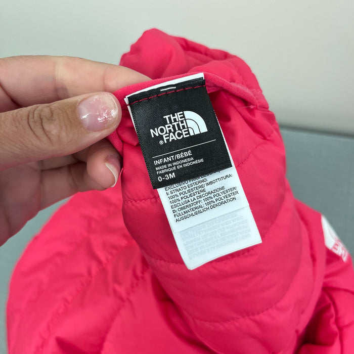 The North Face Girls Reversible Perrito Jacket Pink Floral 0-3 Months