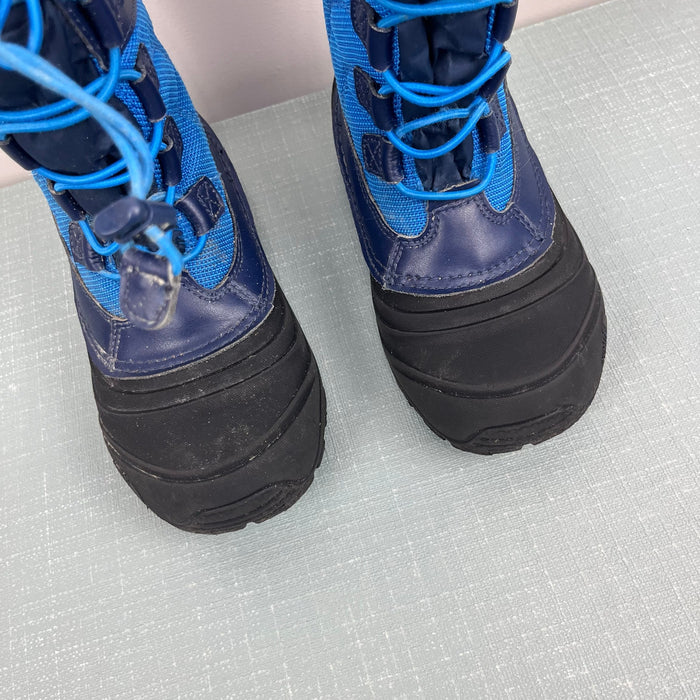 The North Face Kids' Alpenglow Waterproof Boot Blue 1