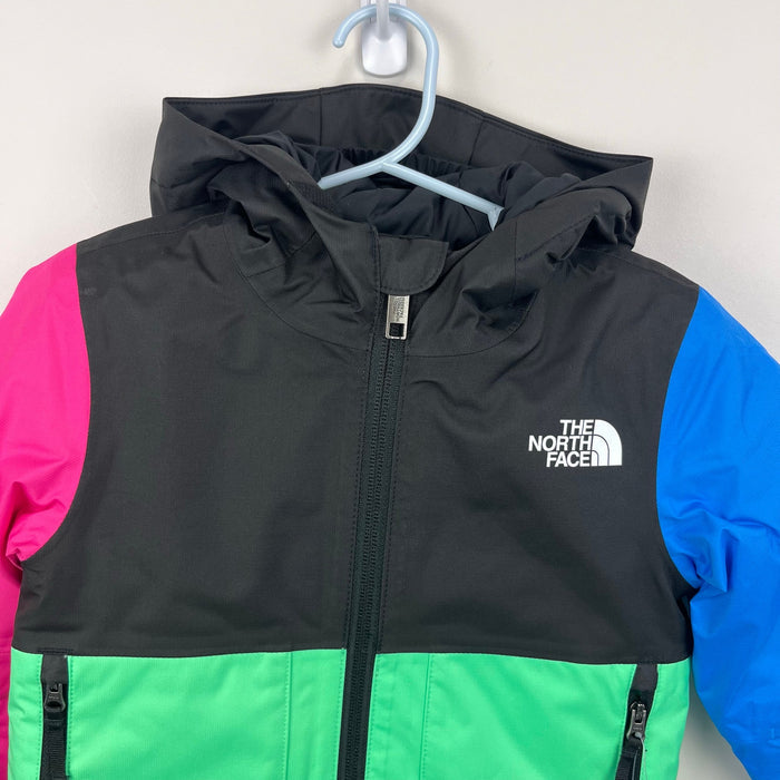 The North Face Kids' Freedom Insulated Ski Jacket Chlorophyll Green Color Block 3T NWT