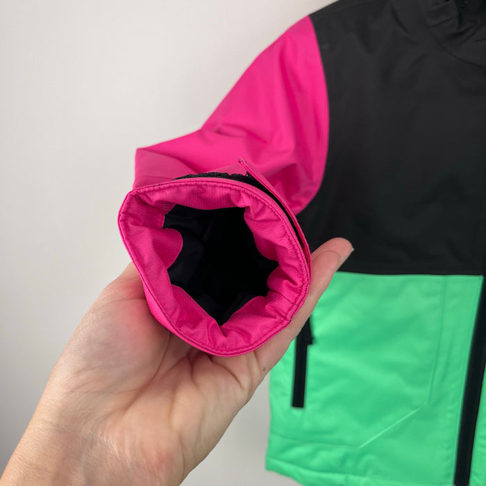 The North Face Kids' Freedom Insulated Ski Jacket Chlorophyll Green Color Block 3T NWT