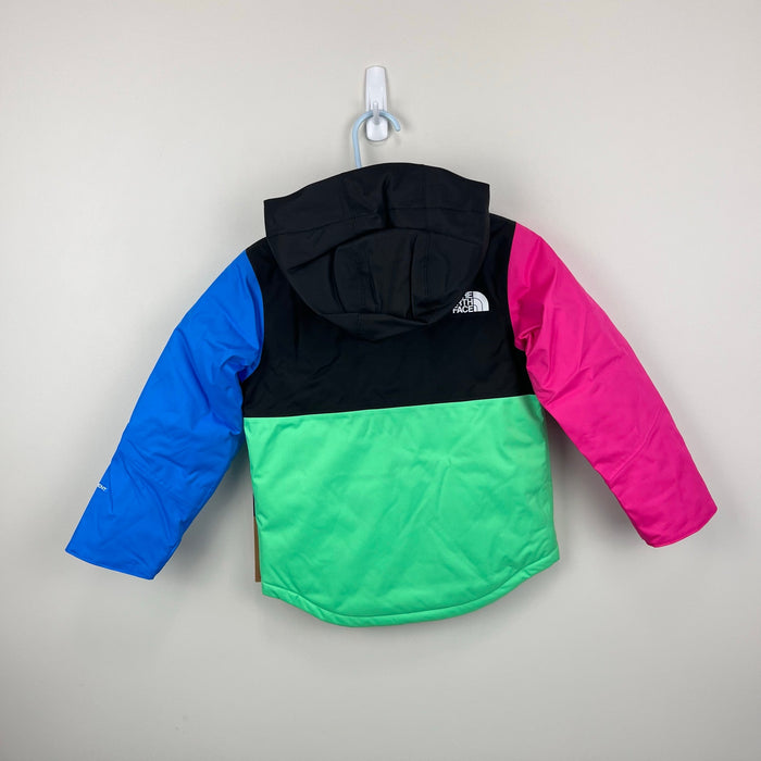 The North Face Kids' Freedom Insulated Ski Jacket Chlorophyll Green Color Block 3T NWT
