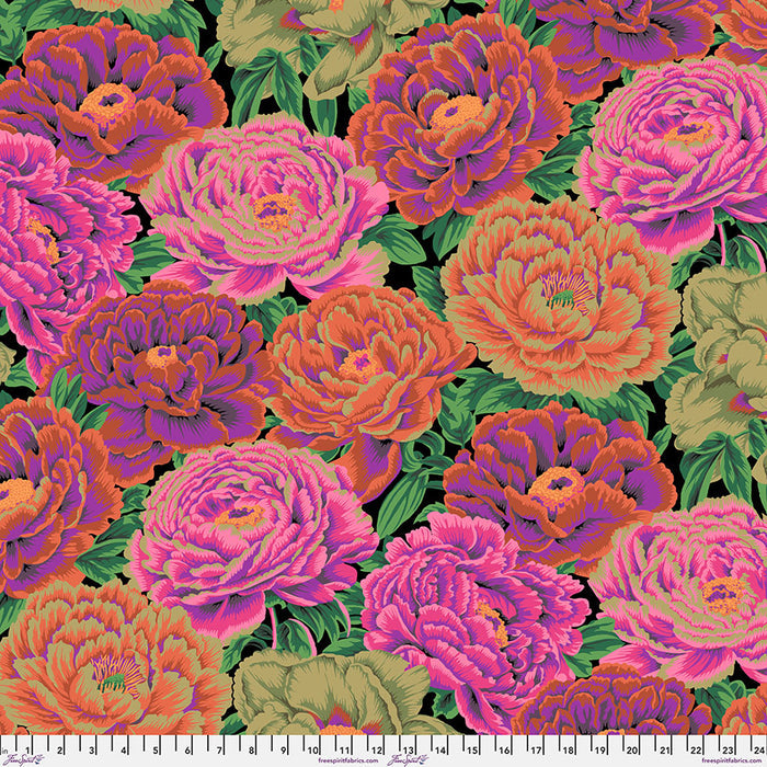 Tibetan Peony - Red - FreeSpirit Fabrics - Kaffe Fassett