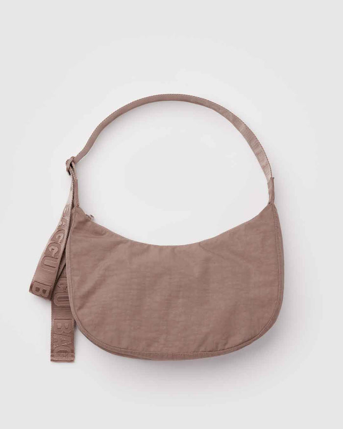 Toasted Almond Medium Nylon Crescent Bag | BAGGU | Medium Nylon Crescent Bag