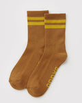 Toffee Stripe Ribbed Sock | BAGGU | Socks