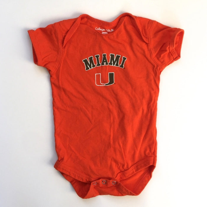 University of Miami Short-Sleeve Bodysuit 12 Months