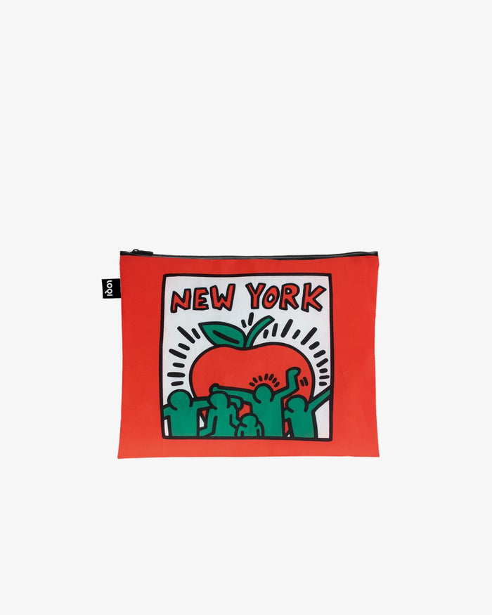 Untitled, Andy Mouse & New York by Keith Haring Recycled Zip Pockets | LOQI | Zip Pockets