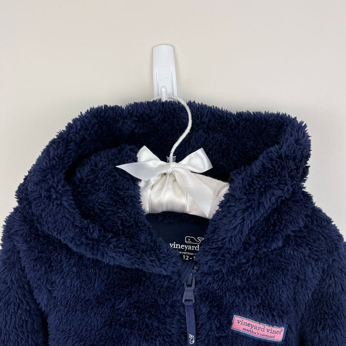 Vineyard Vines Baby Teddy Hooded Bunting Nautical Navy 12-18 Months