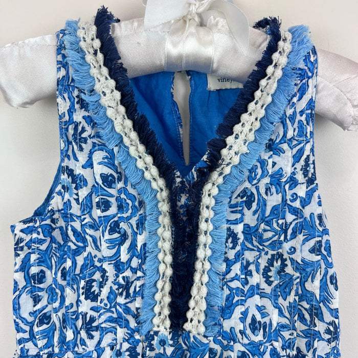 Vineyard Vines Blue Floral Dress 2T