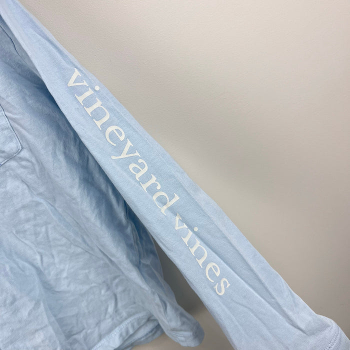 Vineyard Vines Boys Hockey Whale Glow-In-The-Dark Long Sleeve Pocket Tee Shirt 7