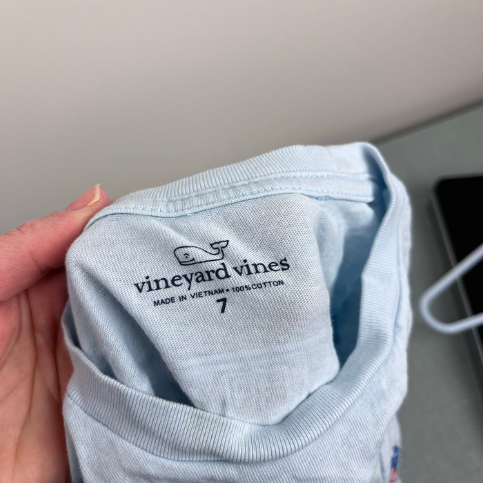 Vineyard Vines Boys Hockey Whale Glow-In-The-Dark Long Sleeve Pocket Tee Shirt 7