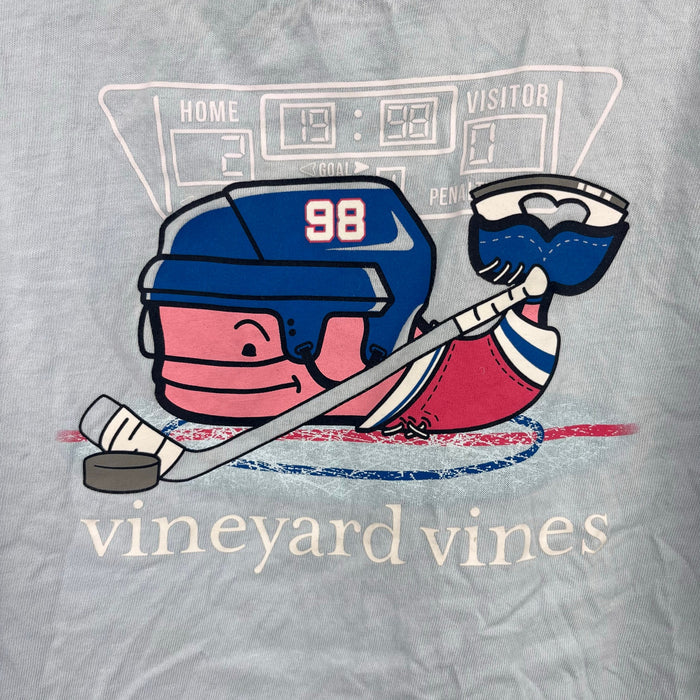 Vineyard Vines Boys Hockey Whale Glow-In-The-Dark Long Sleeve Pocket Tee Shirt 7