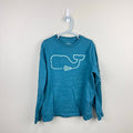 Vineyard Vines Boys Lacrosse Stick Whale Long-Sleeve Tee Shirt Larkspur 7