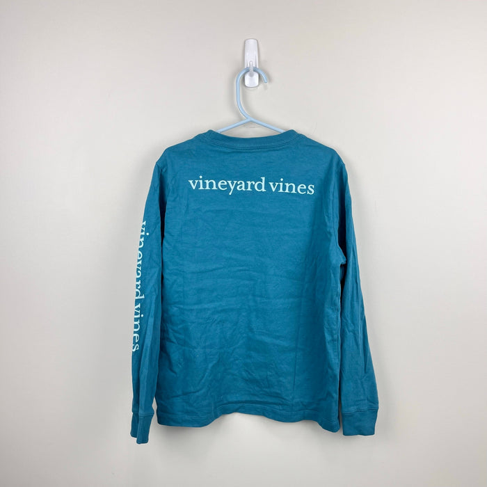 Vineyard Vines Boys Lacrosse Stick Whale Long-Sleeve Tee Shirt Larkspur 7