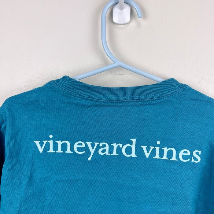Vineyard Vines Boys Lacrosse Stick Whale Long-Sleeve Tee Shirt Larkspur 7