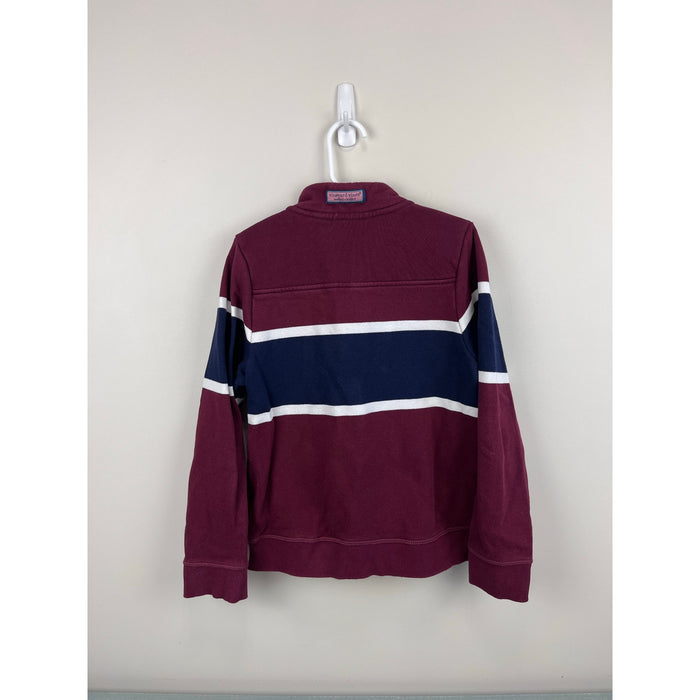 Vineyard Vines Boys Varsity Stripe Shep Shirt Crimson 7