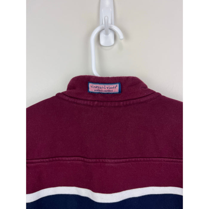Vineyard Vines Boys Varsity Stripe Shep Shirt Crimson 7