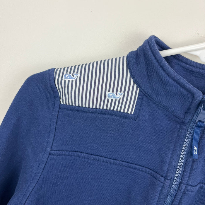 Vineyard Vines Classic Stripe Embroidered Shep Shirt Deep Bay L 14