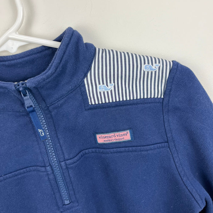 Vineyard Vines Classic Stripe Embroidered Shep Shirt Deep Bay L 14