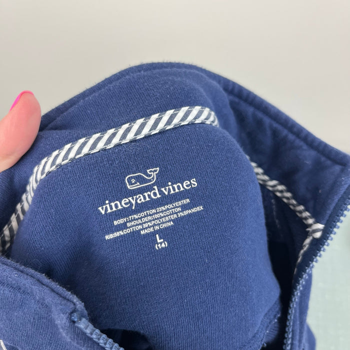 Vineyard Vines Classic Stripe Embroidered Shep Shirt Deep Bay L 14
