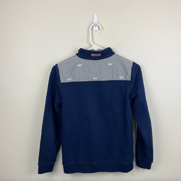 Vineyard Vines Classic Stripe Embroidered Shep Shirt Deep Bay L 14
