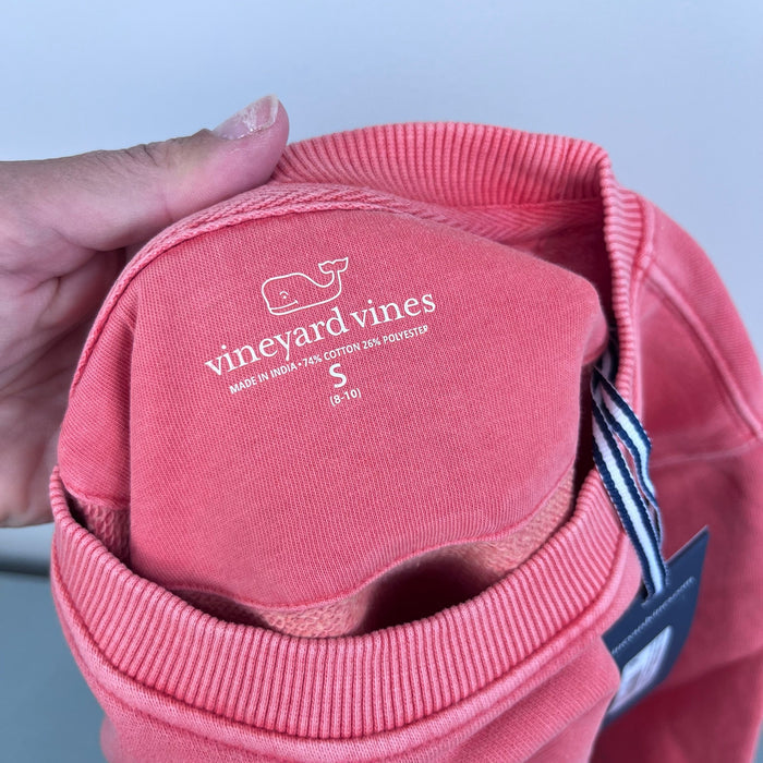 Vineyard Vines French Terry Graphic Sweatshirt Just Peachy Lobster Small 8-10 NWT