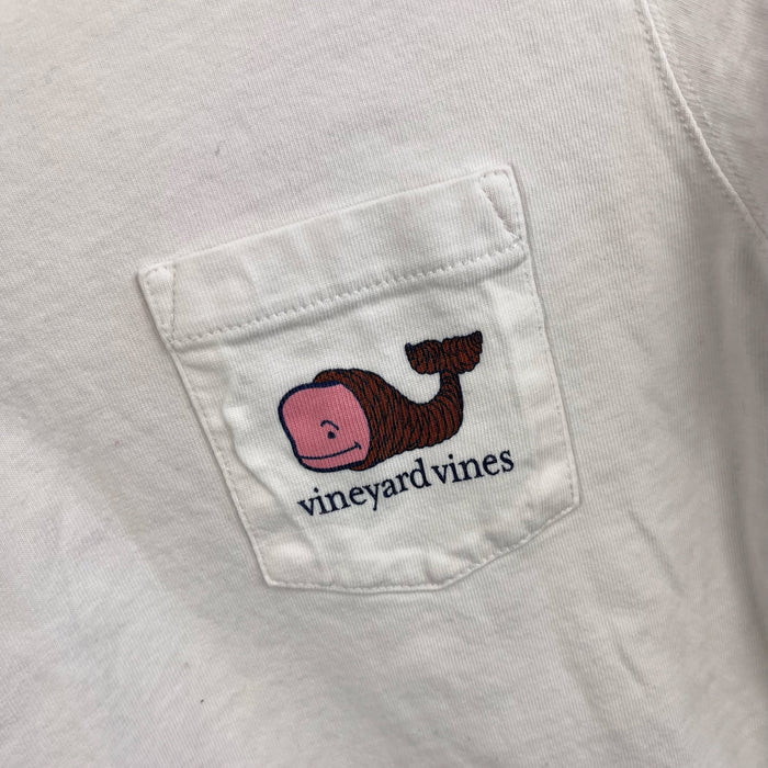 Vineyard Vines Girls Autumn Long Sleeve Whale Pocket T-Shirt M 10-12