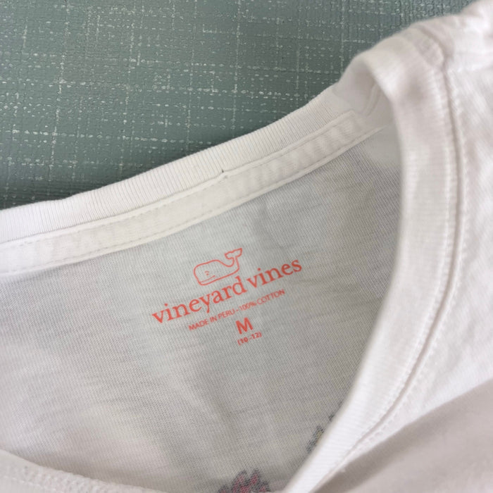 Vineyard Vines Girls Autumn Long Sleeve Whale Pocket T-Shirt M 10-12