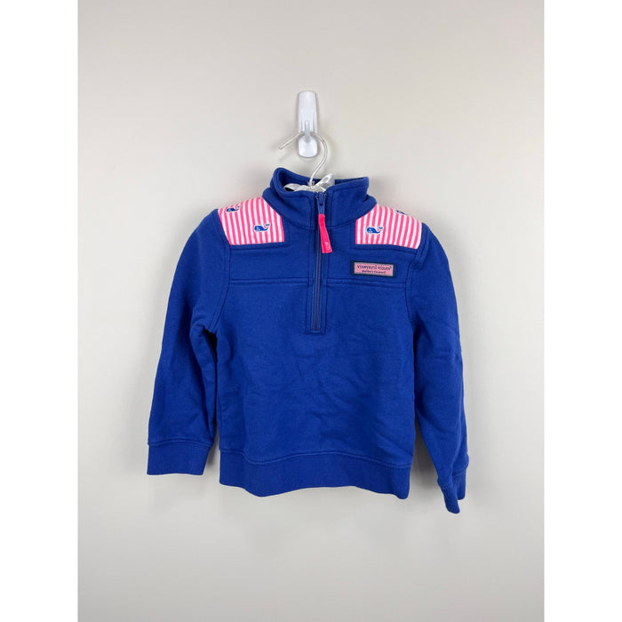 Vineyard Vines Girls Blue Whale Shep Shirt 2T
