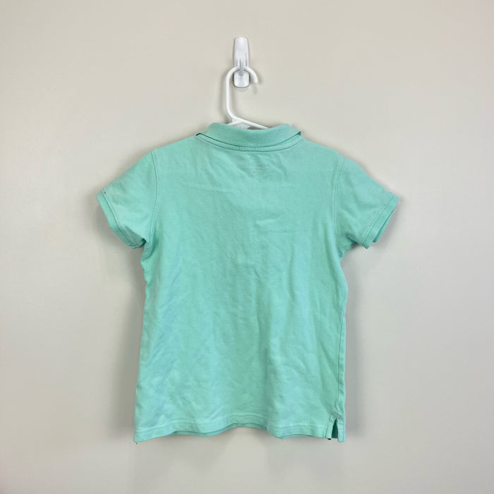 Vineyard Vines Girls Classic Green Pique Polo Shirt Small 7-8