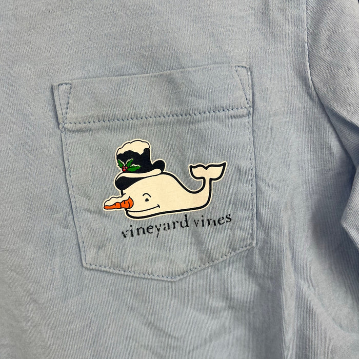 Vineyard Vines Snowman Whale Pocket T-Shirt 6