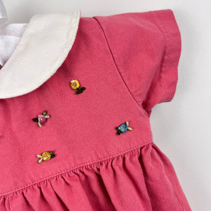 Vintage 90s Baby Gap Pink Flower Coverall 3-6 Months