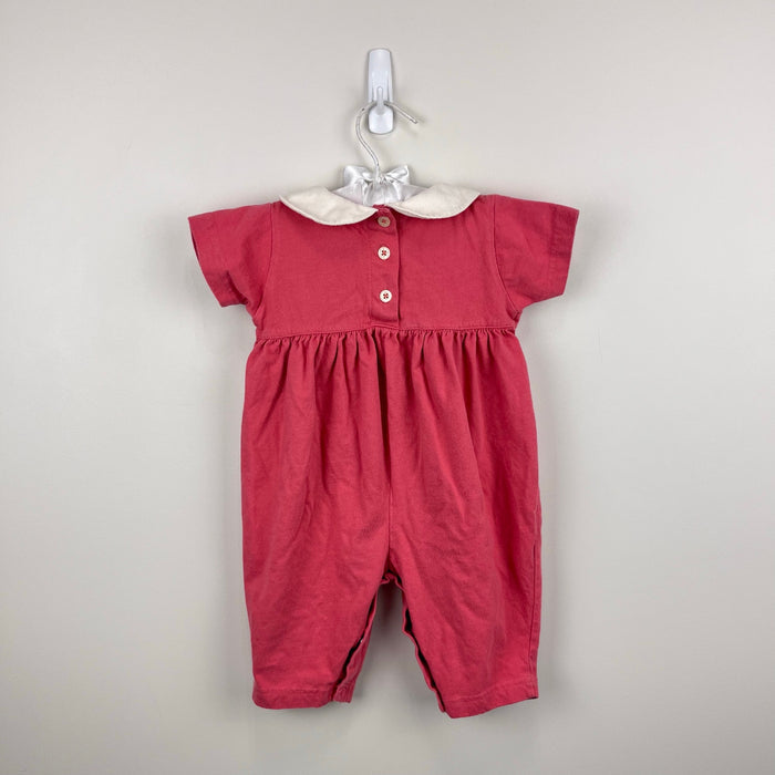 Vintage 90s Baby Gap Pink Flower Coverall 3-6 Months