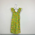 Vintage Alber Yellow Floral overalls 2T USA