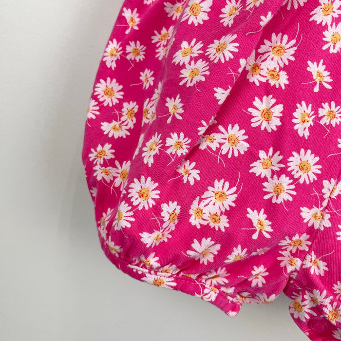 Vintage Baby Gap Pink Floral Shortall Romper