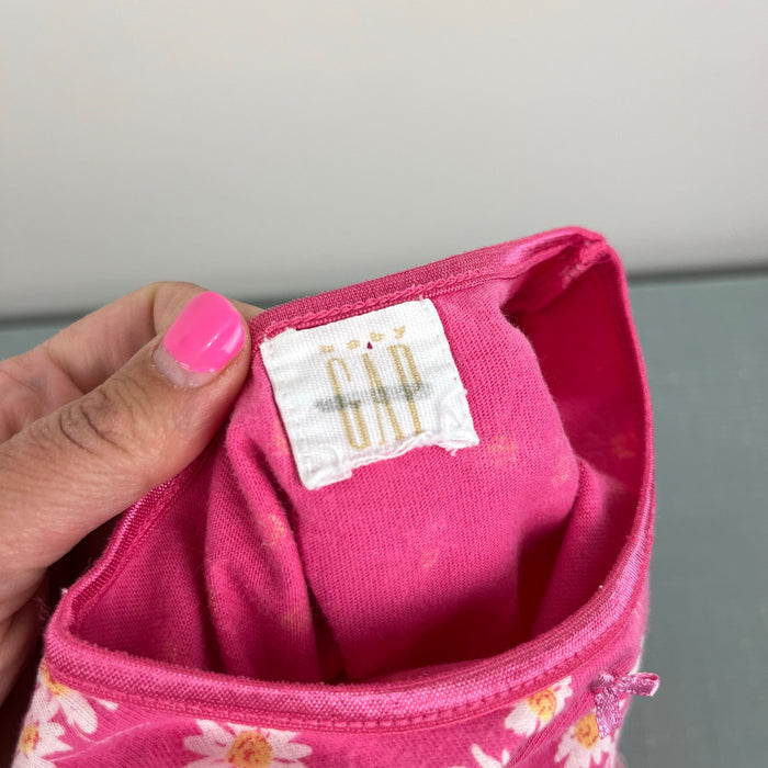 Vintage Baby Gap Pink Floral Shortall Romper