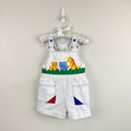 Vintage Baby Togs Applique Safari Shortall Romper 2T