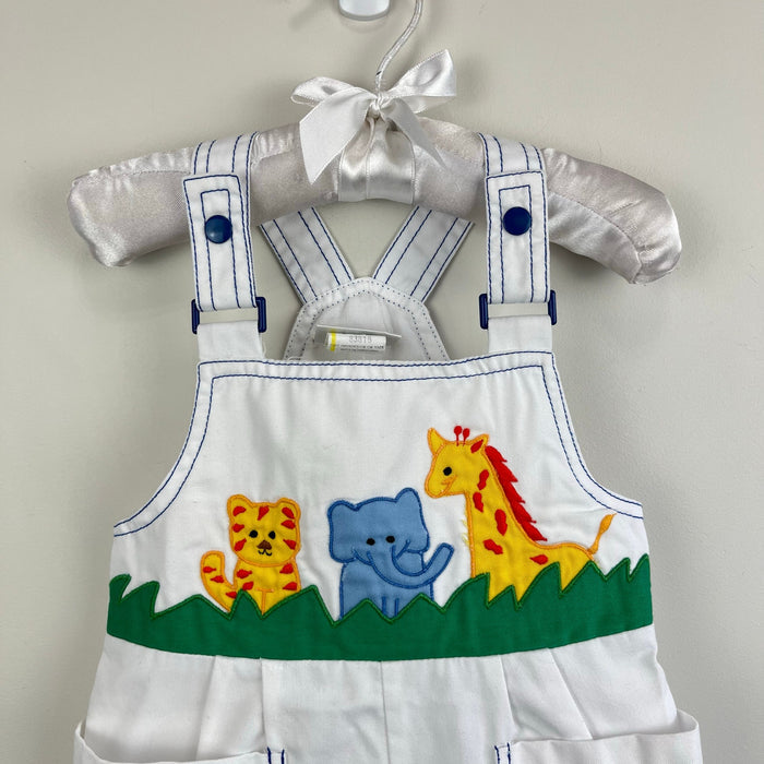 Vintage Baby Togs Applique Safari Shortall Romper 2T